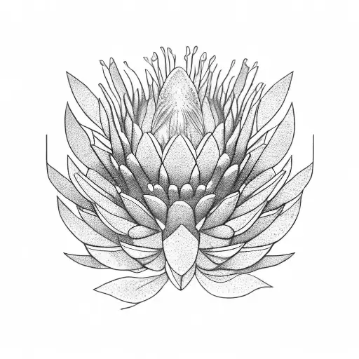 Intricate Protea Petals Forming A Law Book