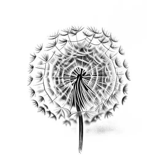 Dandelion Plant With Roots And Leaves