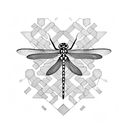 Combine A Dragonfly And A Dna Helix In A Unique Design