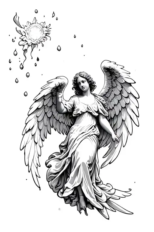 Angel With Wax Wings Falling