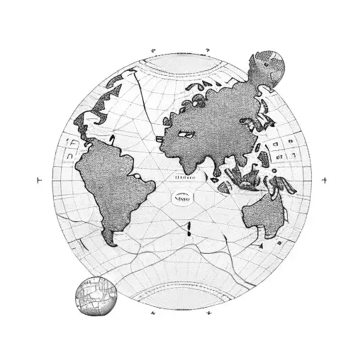 A Whimsical Map Of The World With Different Animals Representing Each Country