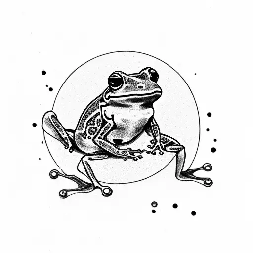 Tiny Frog And Pocketwatch