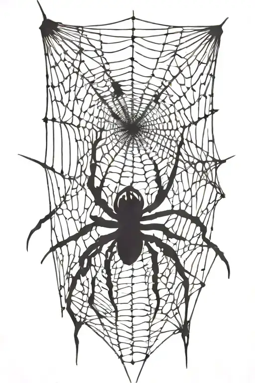 Spider Weaving A Web