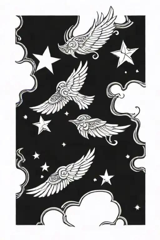 Stars And Wing Fused