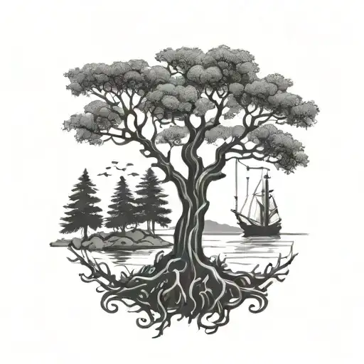 Tree Environmental Hunting Fishing Hooks