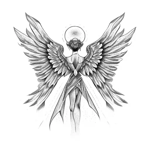 Patchwork Angel Wings