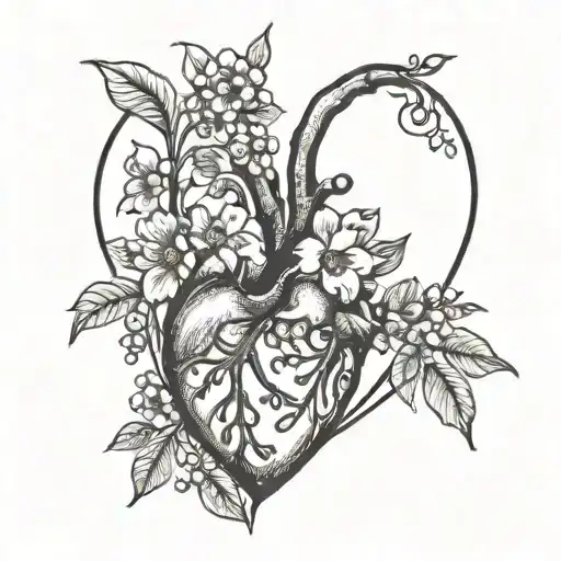 Oeach Blossoms Growing Out Of A Broken Heart