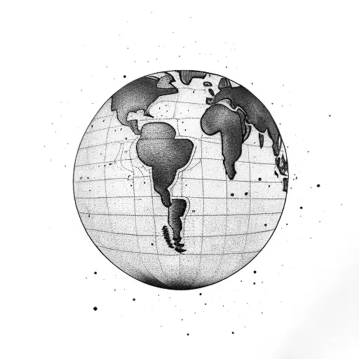 Electric Eel Wrapped Around A Globe