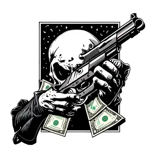 Ghost With Guns And Money