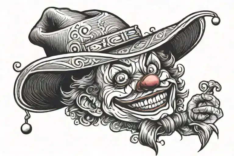 Clown With Cowboy Hat