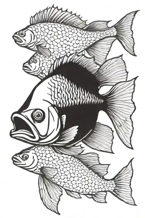 Bass Fish Swimming