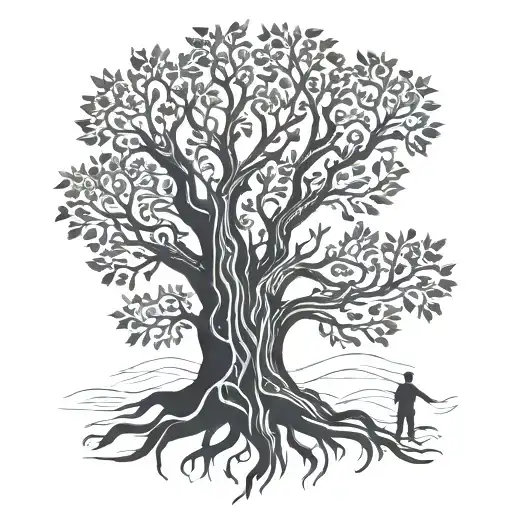 Family Tree Intertwined Symbolizing My 3 Sons