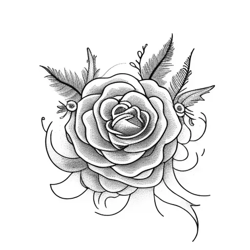 Witch Moon And Flowers