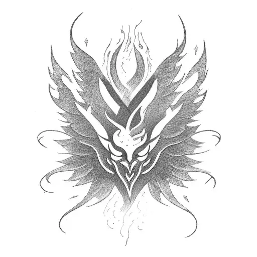 A Fiery Phoenix Symbolizing The Transformation Of Anger Into Strength
