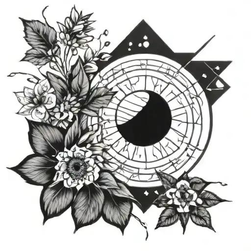 Chakana With Solar System And Nature Inspiration