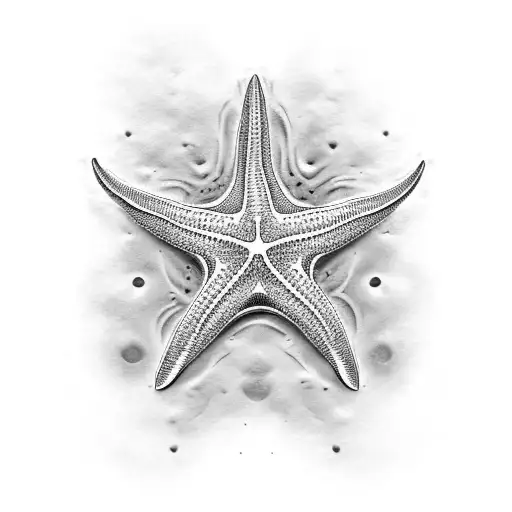 Starfish Ando Sea Life Flat Line
