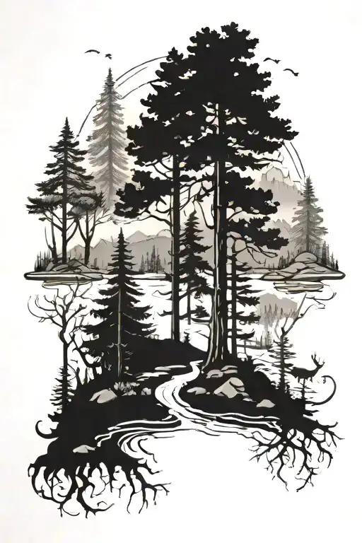 Outdoorsman That Highlights Nature Like Woods And River