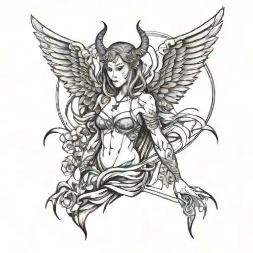 Demon Angel Woman