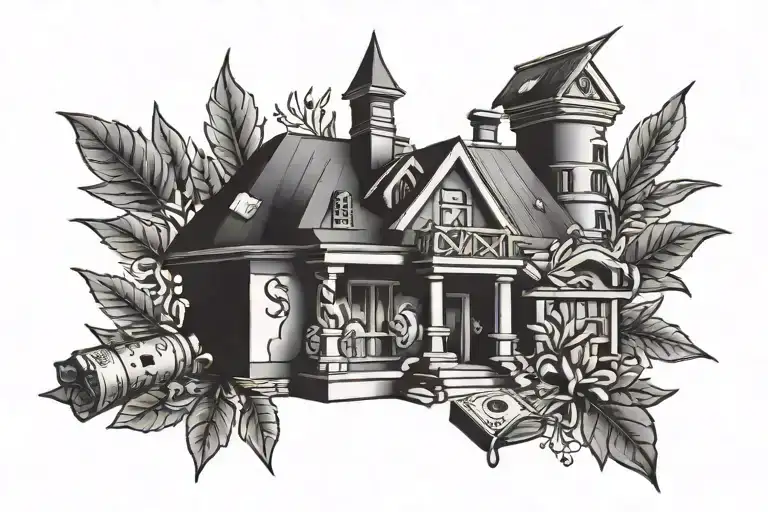 Traphouse Money And Drugs