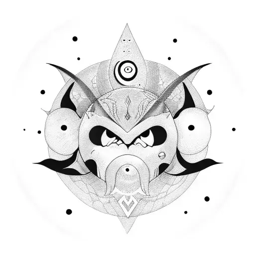 Moon With Eyes Closed