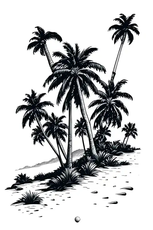 Golf Palm Trees