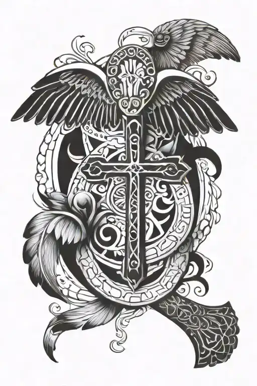 Thankful Greatful Happy Humble With Ankh With Wings