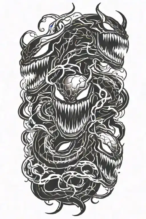 Lighting Bolts Forming Venom Marvel