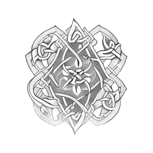 Protection Symbolism In Celtic Style