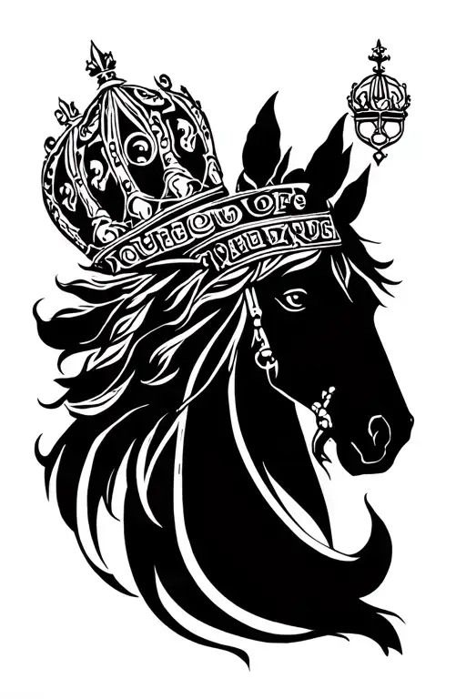 Scroll Saying Queen Of Three Kings