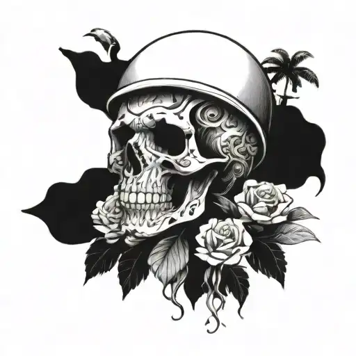 Mask Nature Animal Ocean Motorcicle Accident Skull