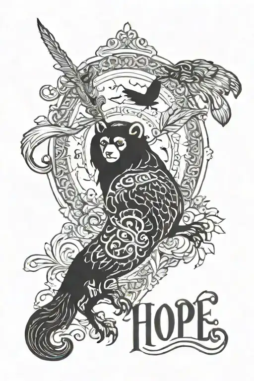 Hope And Courage With Animal