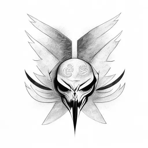 Slim Sword With Black Wings