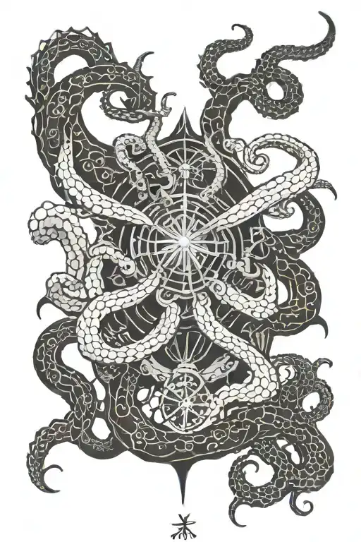 Samurai Compass Octopus Tentacles