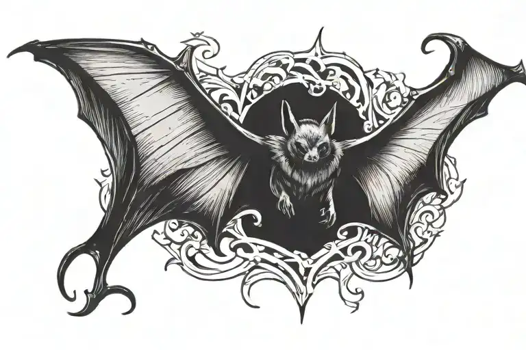 Bat Flying