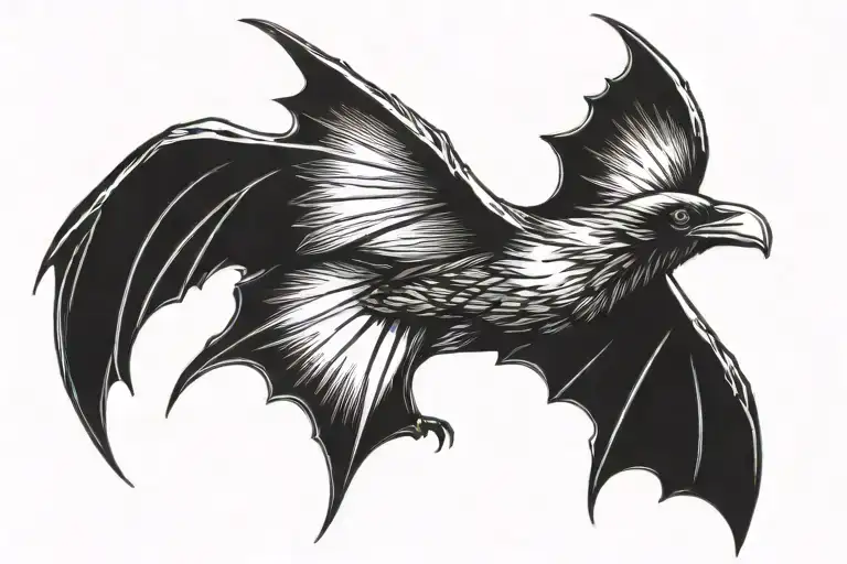 Bats Goth Raven Flying