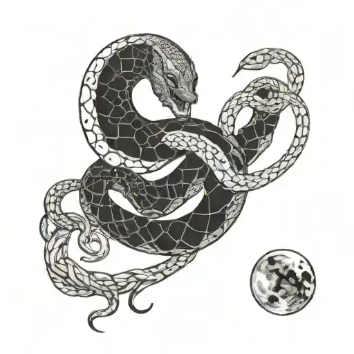 Moon And Snakes
