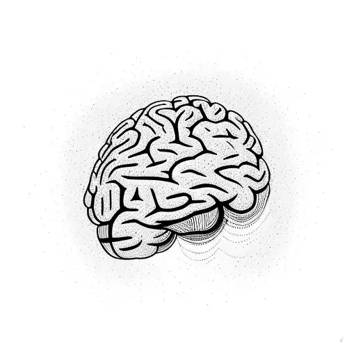 Abstract Representation Of The Brain With Colorful Swirls