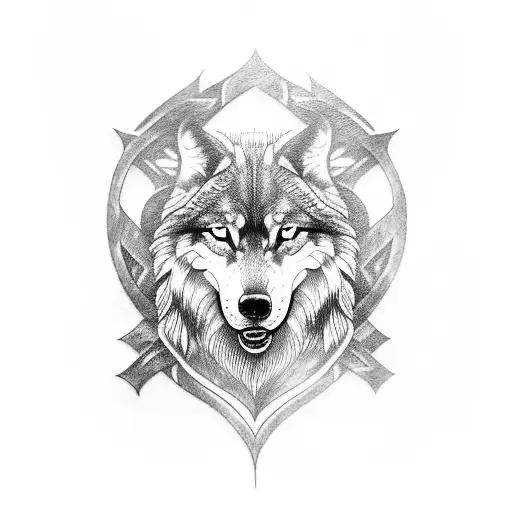 Viking With Wolf Sleeve