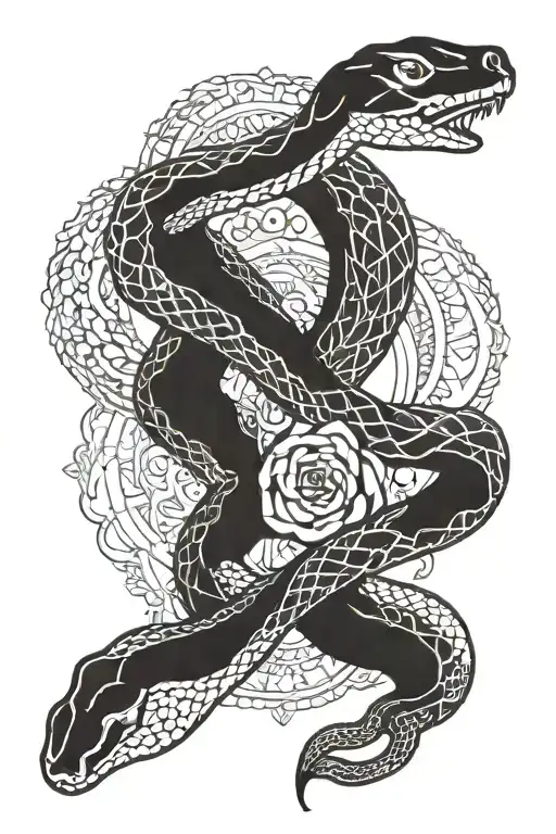 Snake And Mandala