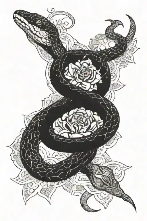 Snake And Mandala