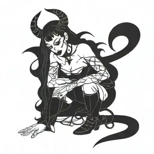 Sexy Demon Girl Bondage Mistress