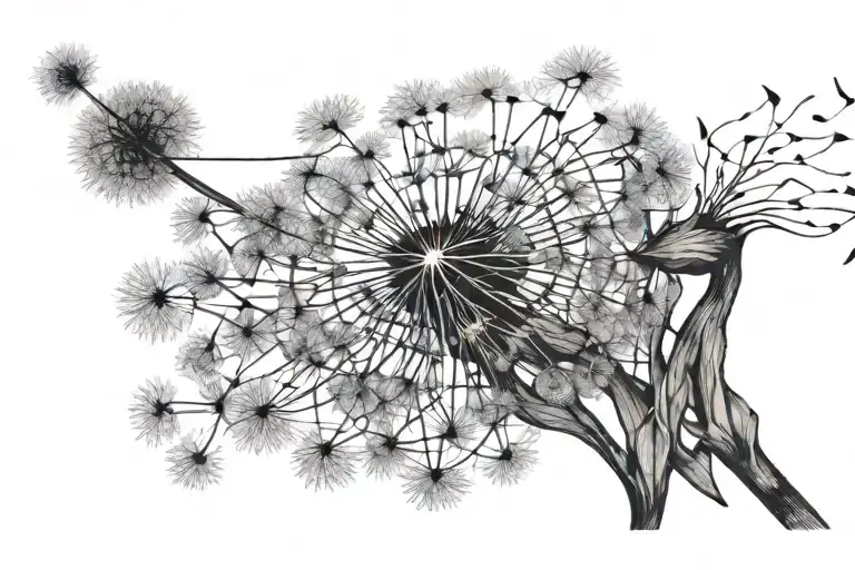 Dandelion Blowing