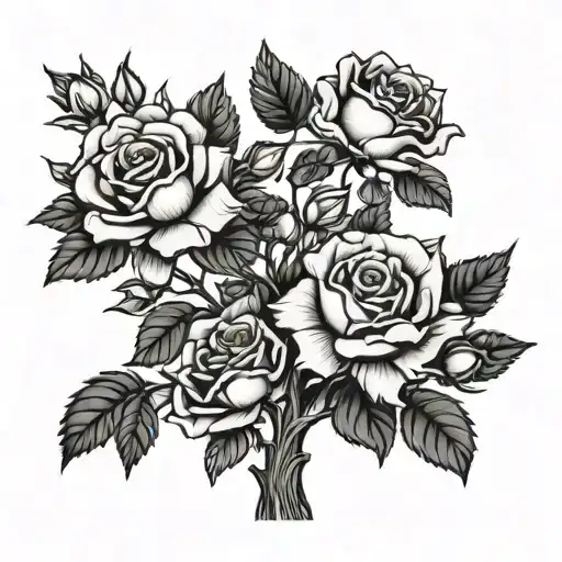 Rose Bush For Dead Family Tree