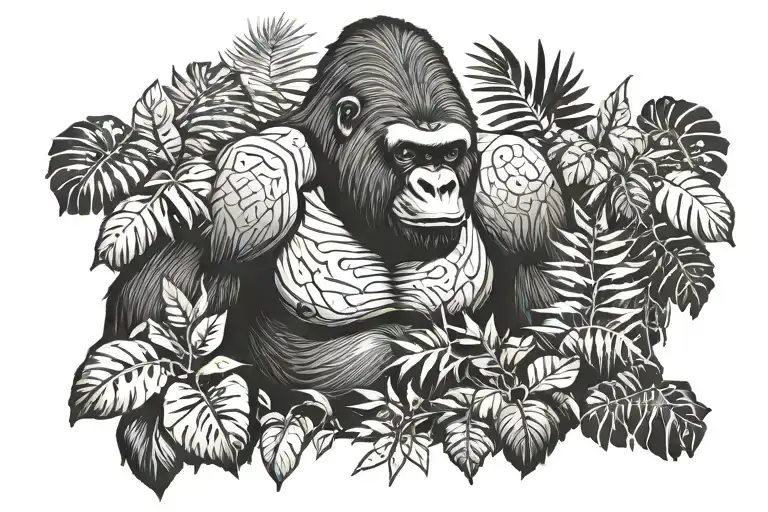Gorilla In The Jungle