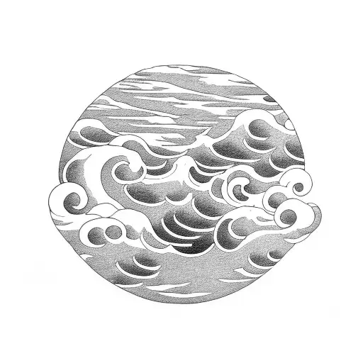 Asian Clouds And Waves Sea Asian