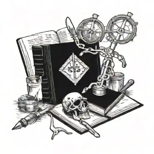 Anatomy Book Opened Surrounded My Medical Instruments