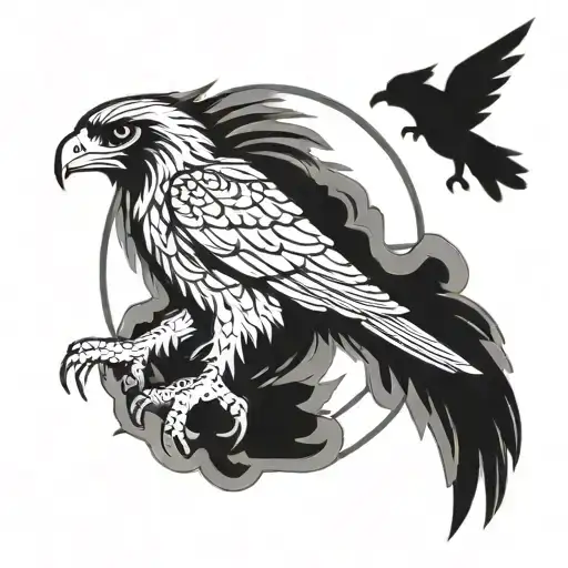Hawk Holding The Corinthians Logo Symbol