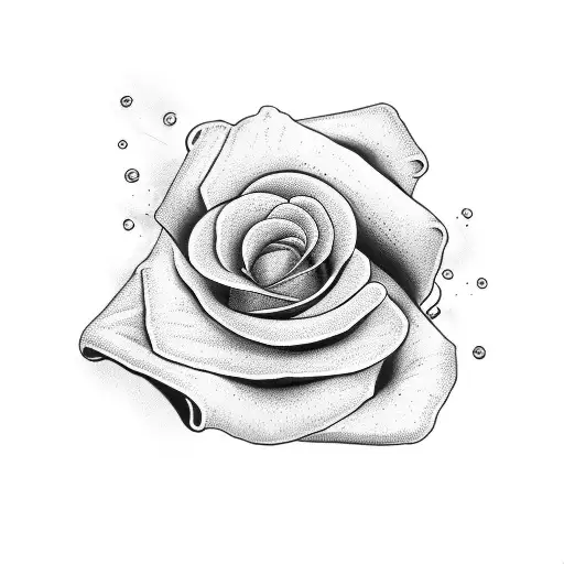 Fluid Tattoo Rose
