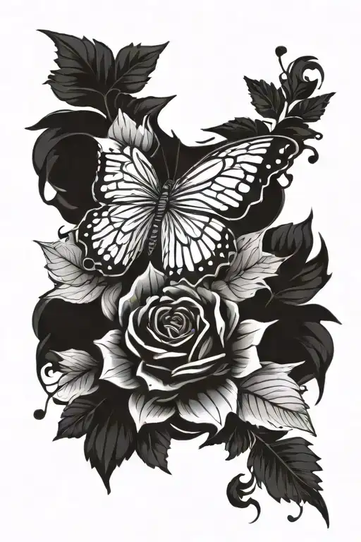 Design A Tattoo With A Dark Design To Cover The