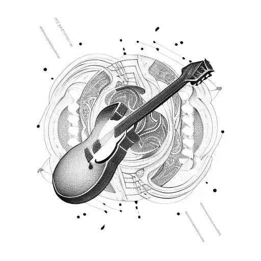 Guitar Strings Transforming Into Martial Arts Belts